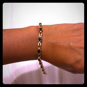 Sapphire and diamond bracelet